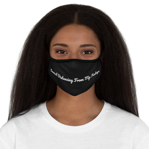 "Social Distance" Fitted Polyester Face Mask