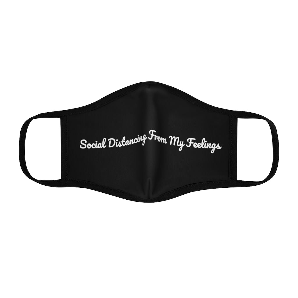 "Social Distance" Fitted Polyester Face Mask