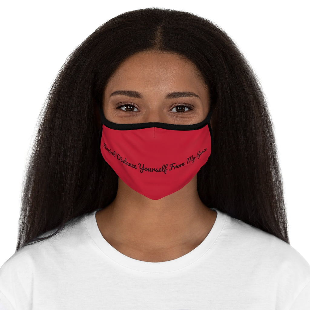 "Social Distance Yourself My Space" Fitted Polyester Face Mask