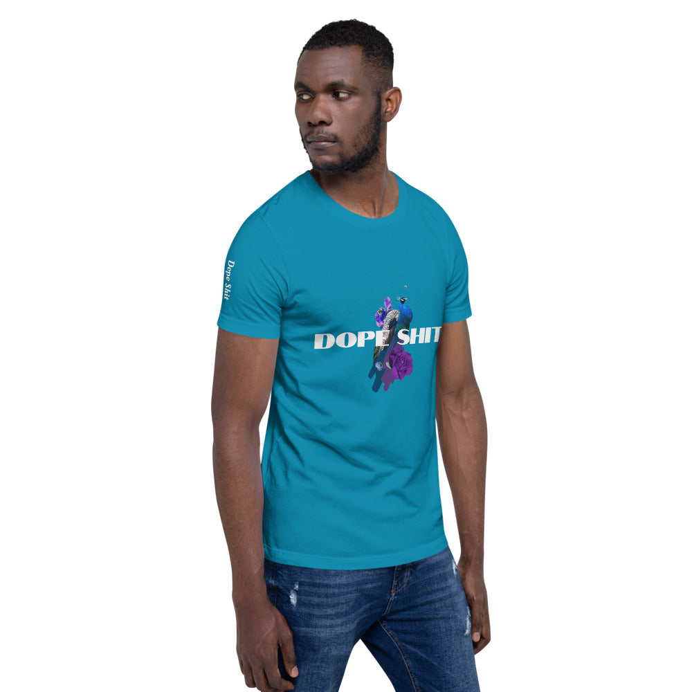 Short-Sleeve Unisex T-Shirt (Blue Peacock Edition)