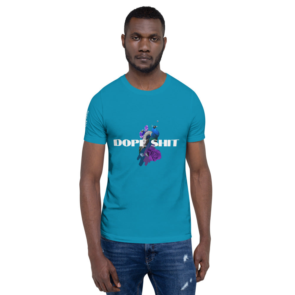 Short-Sleeve Unisex T-Shirt (Blue Peacock Edition)