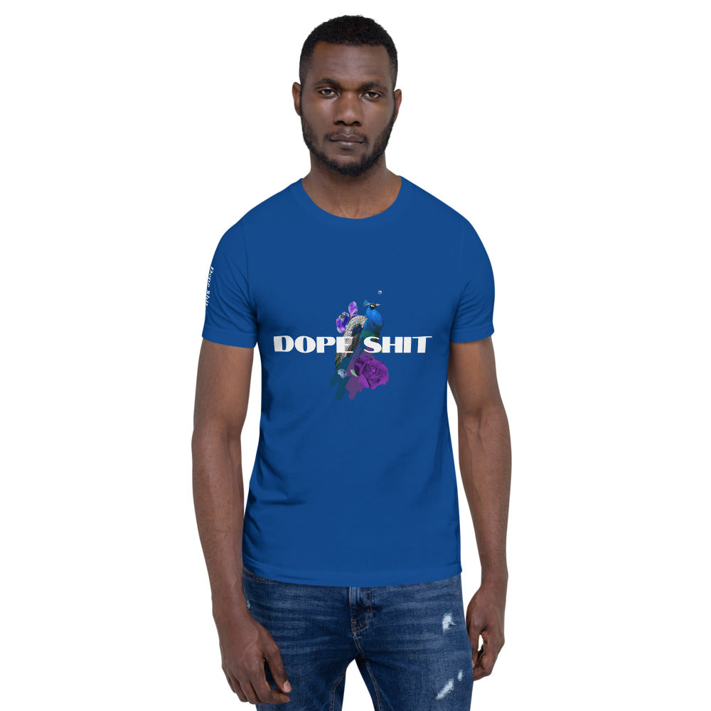 Short-Sleeve Unisex T-Shirt (Blue Peacock Edition)